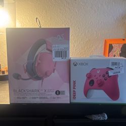 Xbox Controller Pink Razer Headset Pink