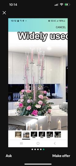 Centerpiece Crystal Elegante New 