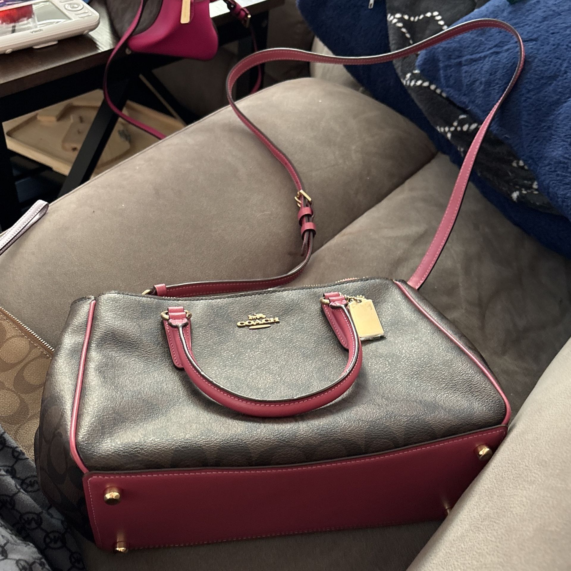 Coach Signature Surrey Carryall Crossbody.  11 1/4" L 8"H 5" W