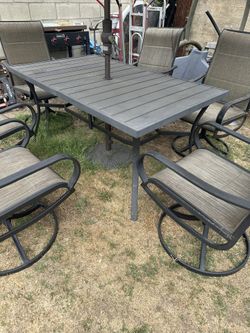 Patio Set 6 Chairs