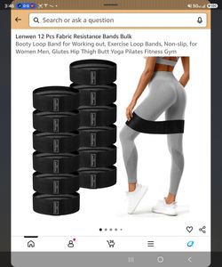Lenwen 12-Pack Fabric Resistance Loop Bands(New)