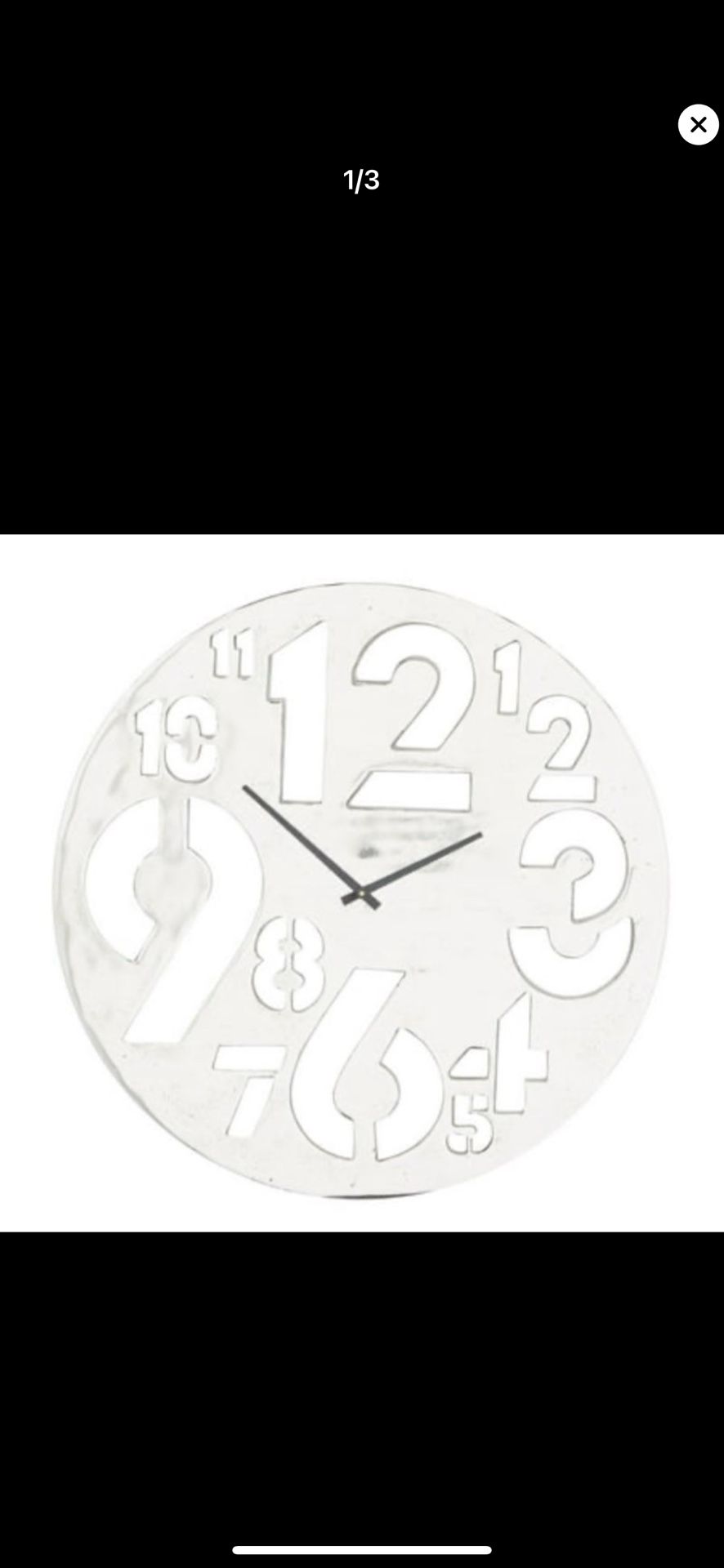 24” Handcrafted Wall Clock Aluminum