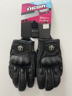 ICON WOMEN’S PURSUIT TOUCHSCREEN LEATHER GLOVES SMALL