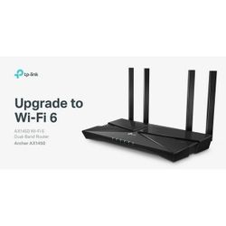 TP-Link Archer AX1450 WiFi 6 Dual-Band Wireless Router, up to 1.45 Gbps Speeds