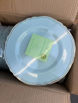 Dusty Blue Plates 200 Plates