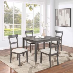 Dining Set - Table + 4 Chairs 