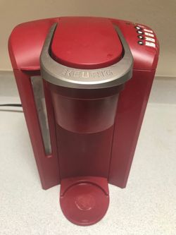 Keurig Single-Serve K-Cup Pod Coffee Maker (Red) with Built-in Water Filter