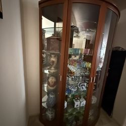 Half Circle Curio Cabinet