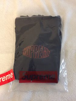 SUPREME WAPRED HOODED L/S sz L NAVY BLUE DEADSTOCK