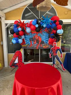 spider-Man birthday set up