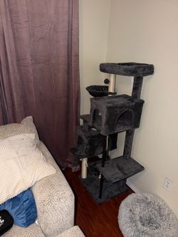Like New Samsung Smart TV 60–65” • White Sectional • NEW Cat Tower • Moving Sale