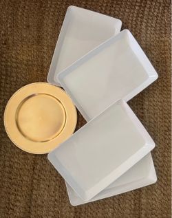 White serving tray bundle