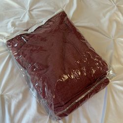 Red twin flannel sheet set