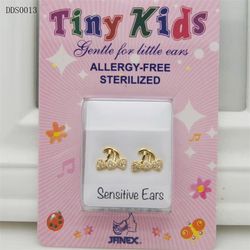 Kids earring 24k gold plated