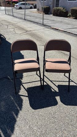 Metal folding padded chairs