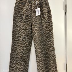 Leopard Print Jeans 