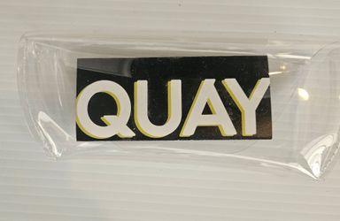 Quay clear plastic eyeglass case