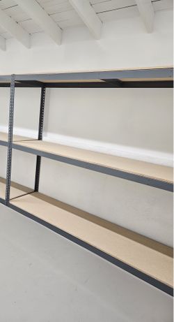 Storage Shelves 8 ft W x 2 ft D Shelving Similar To Uline And Grainger Racks Delivery Available