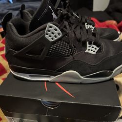 Jordan 4 black canvas 