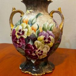 Antique S.E.W.L. 1901 Double Handed Vase 9”H