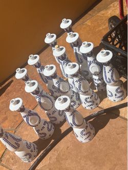Empty clase azul bottles for crafting or art - NO bell tops