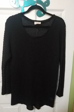 Black long sleeve women's top