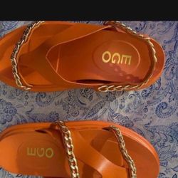 EGO Women Chain Flip Flop Sandal Flat UK 5/ US