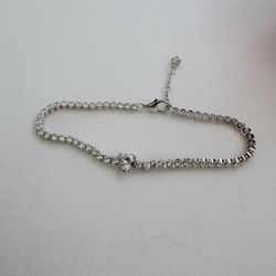 Pandora Sparkling Heart Tennis Bracelet Sterling silver