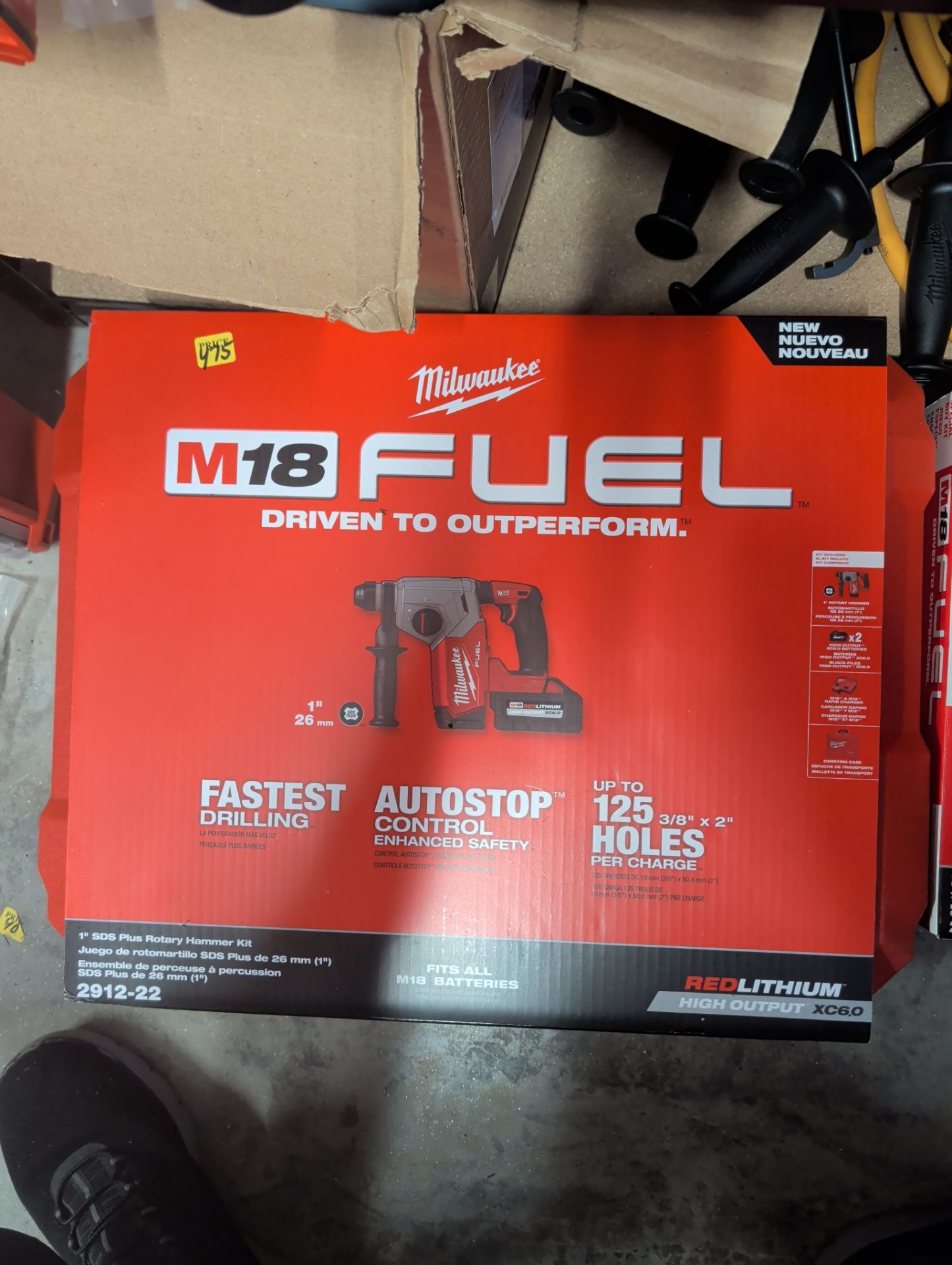 Milwaukee M18 fuel 1" SDS plus rotary hammer kit