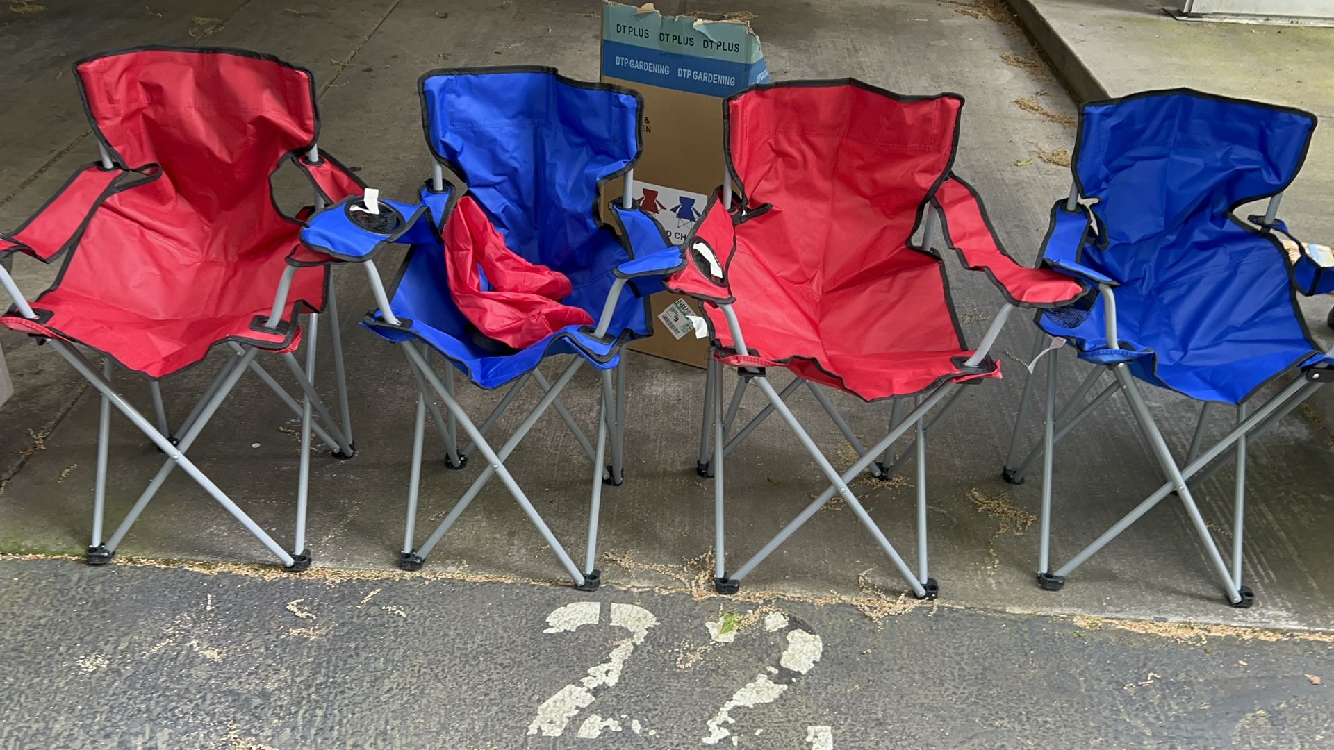 Four Pack Deal Of Camping Chairs