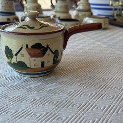 Devon Motto Ware. Jam pot with lid