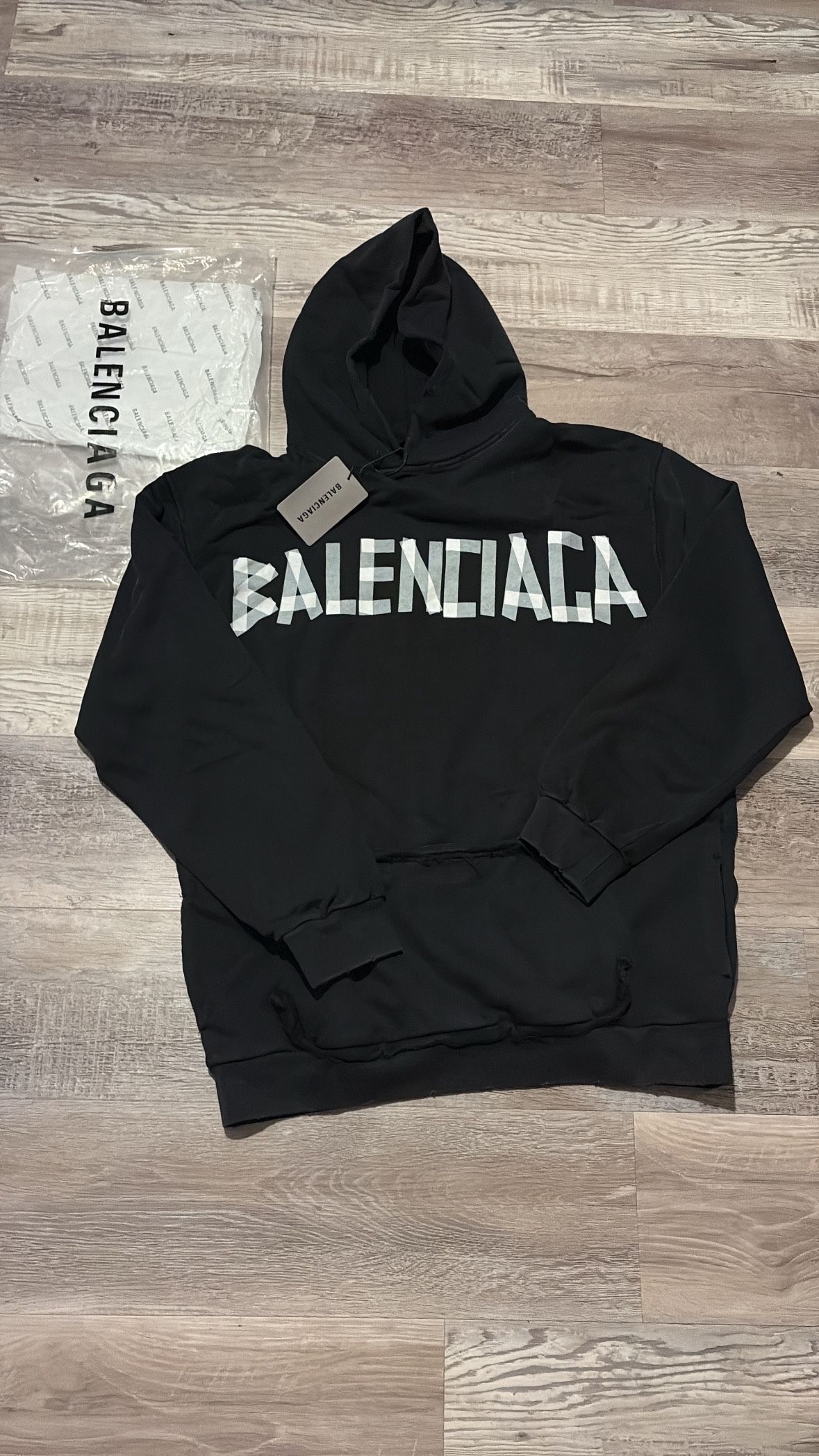 Balenciaga Tape Hoodie – Size Medium – Brand New