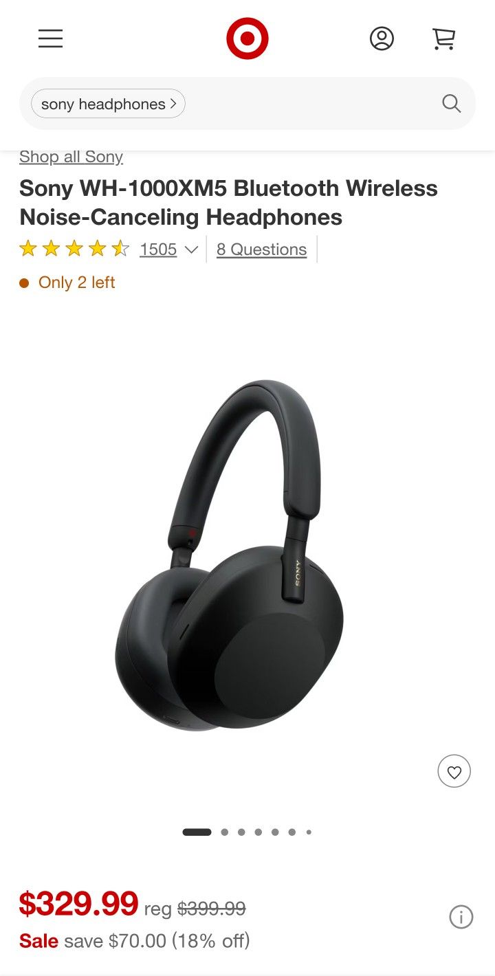 Sony WH-1000XM5 Noise CancelingHeadphones