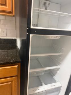 Black Top Freezer Refrigerator