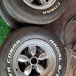 15" MAG WHEEL. 5 x 4.5" & 4.75" And Tire Set