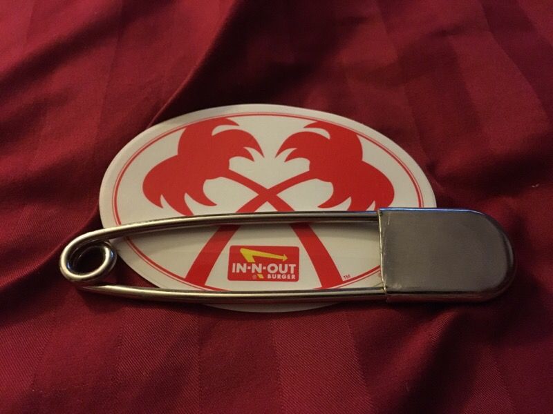 In-N-Out Burger apron pin