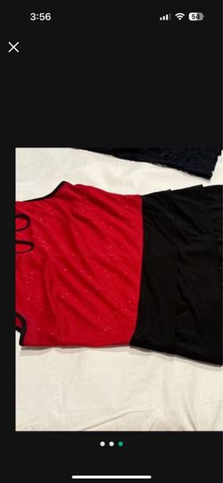 New Women Red N Black Beautiful Short Dress Size 14 only