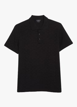 Versace Grecca Jacquard Polo