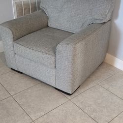 Grey Fabric Sofa Chair