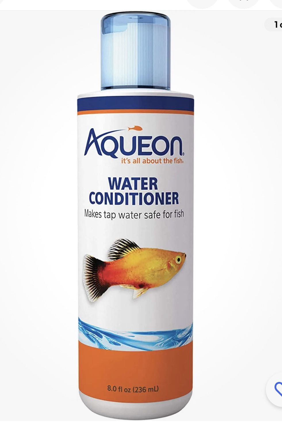 Aqueon Aquarium Water Conditioner Bottle, 8 Ounces