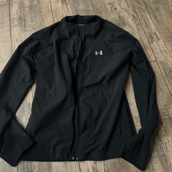 Black Under Armour jacket women’s lightweight size small 