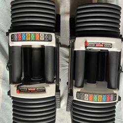 Powerblock U90 Urethane Dumbbells, Bench, Straight And Curl Bar