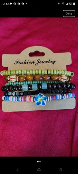Fashion Jewelry Beaded Bracelet Stack Set