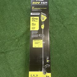 New Ryobi 40V Brushless String Trimmer Weedeater with 4aH Battery and Charger