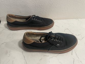 Black / Gum Vans - Size 8