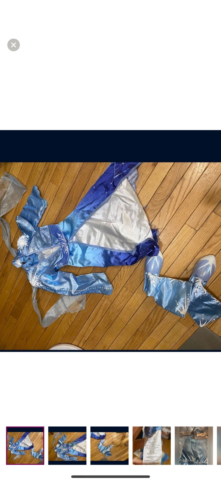 4-6x Kids Frozen Elsa costume dress and shoes halloween