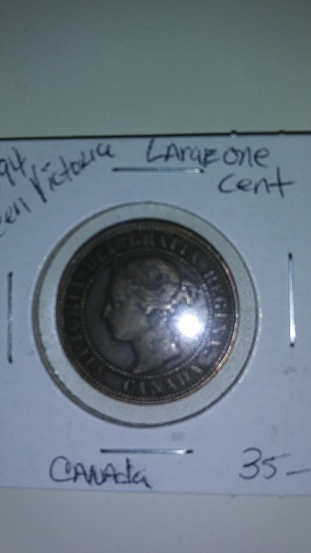 1894 Queen Victoria large one cent