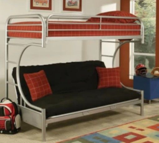 $175 Twin/Full/Futon Bunk Bed, Bunbed Litera Y Sillon Cama