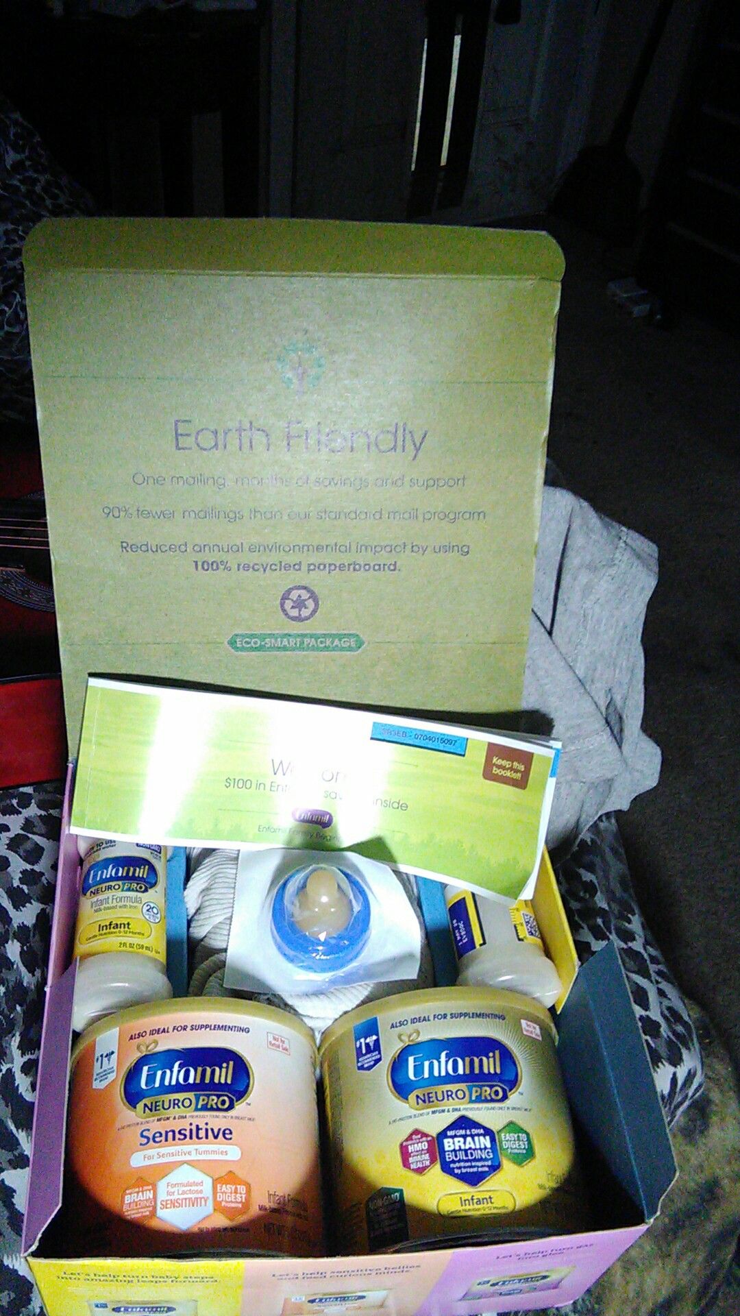 The wonder box ,Enfamil baby formula