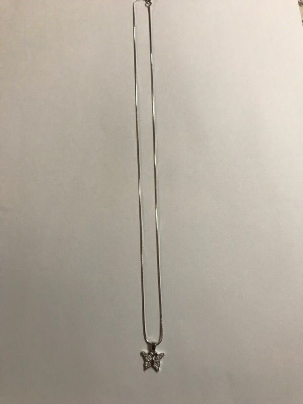 Butterfly sterling necklace 925